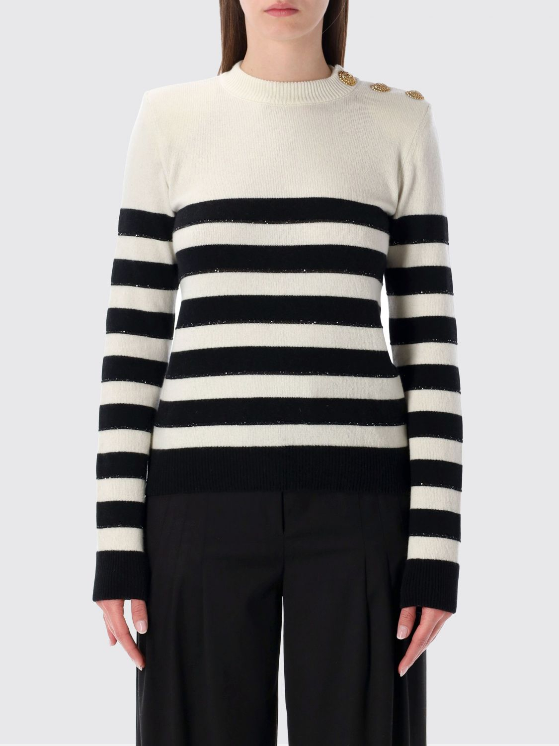 [Balmain] Knitwear SS26 GF1KD005KJ60 GAU