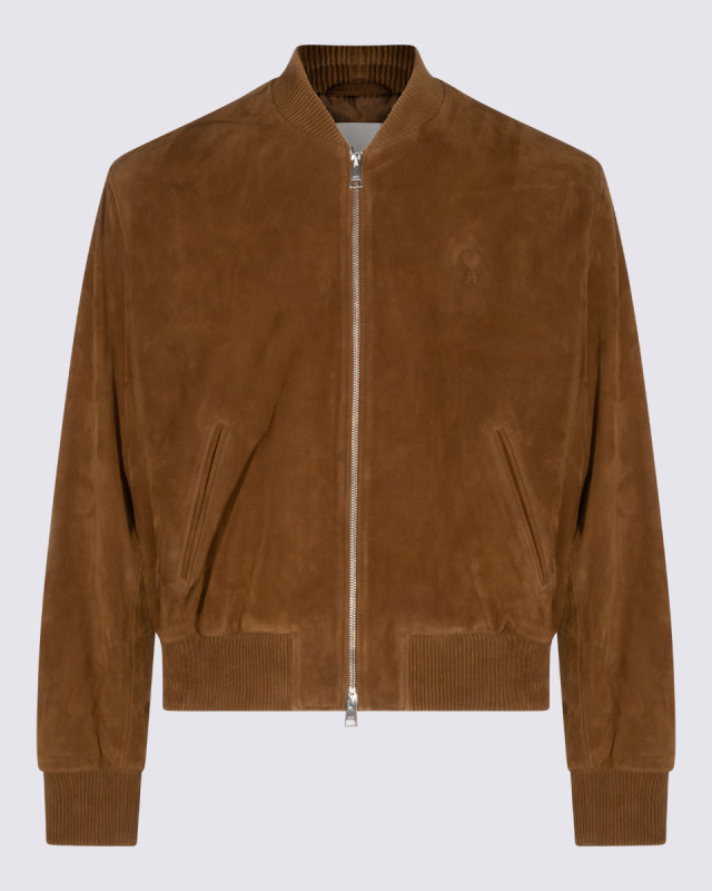 [Ami Paris] Leather Jacket FW26 HJK152LH0059282