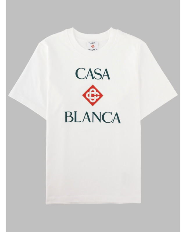 [Casablanca] T-shirts Short Sleeve FW26 M-PF26-JTS-001_20CASABLANCASTACKEDLOGO