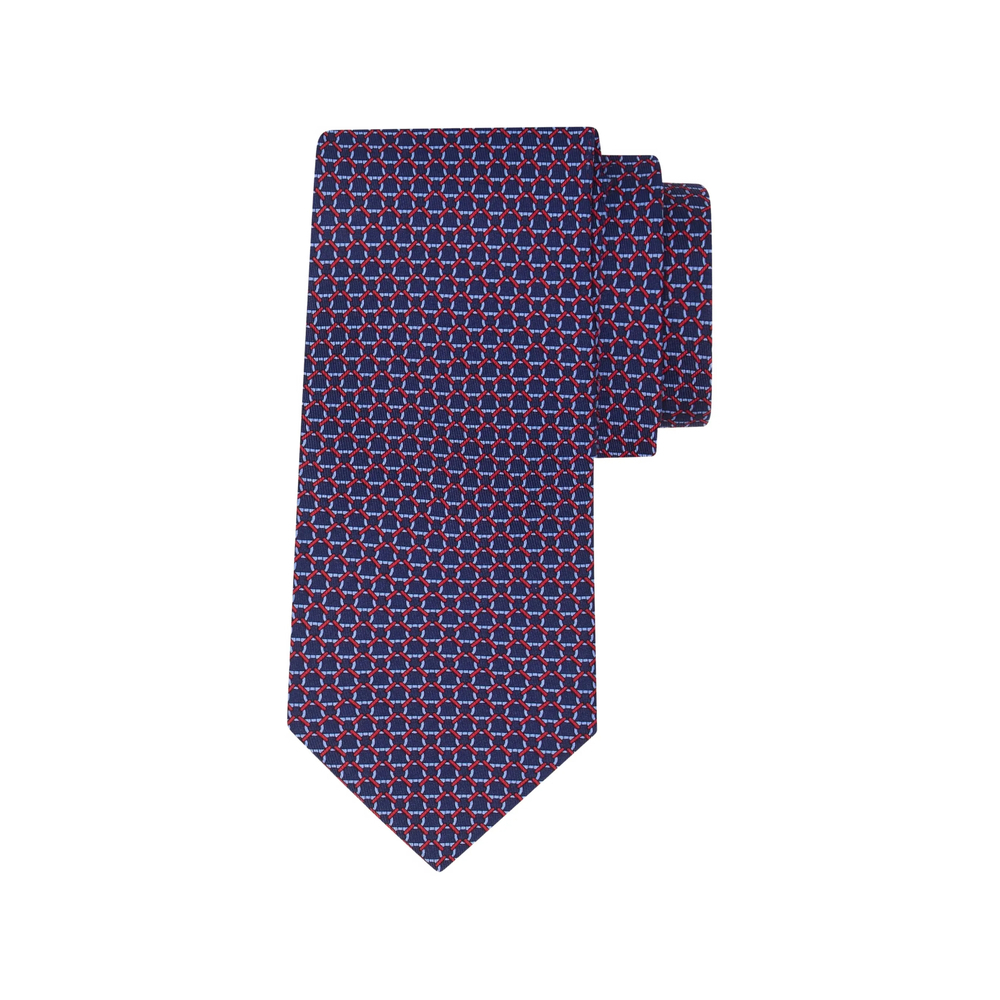 [Ferragamo] Tie FW26 351445 0794582 NAVRO