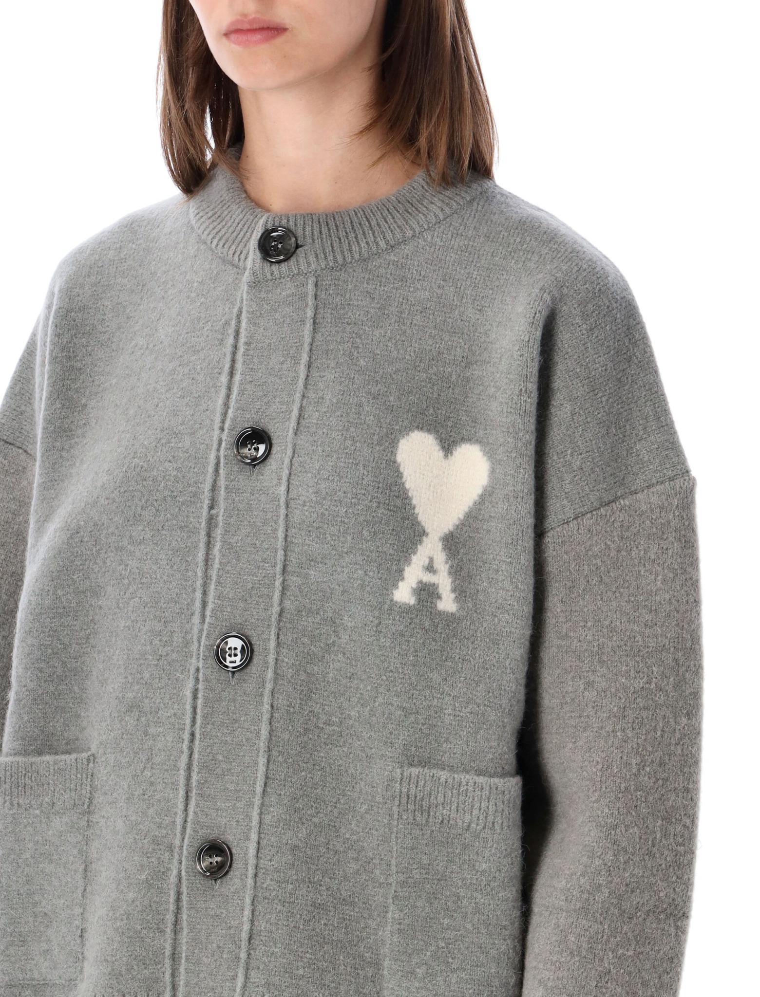 [Ami Paris] Cardigan FW26 UKC366KN0135058