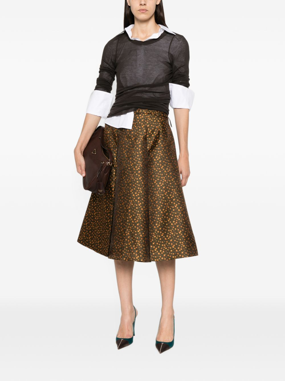 [Prada] Midi skirt FW26 P199IH6258F0161