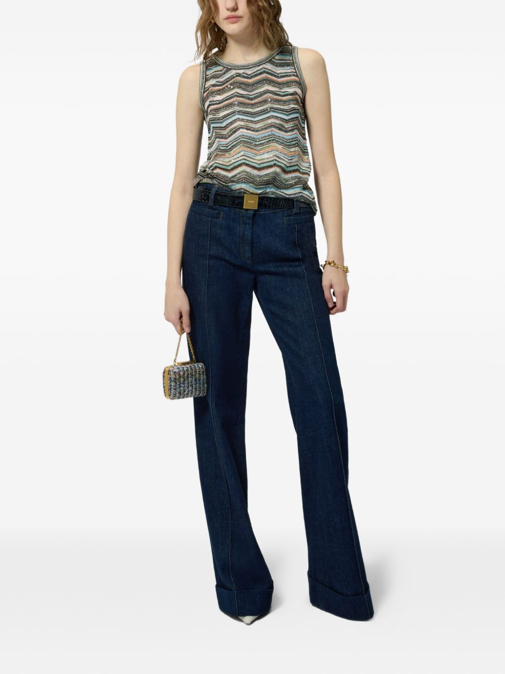 [MISSONI] T-shirts Sleeveless FW26 DS26WK0HBK01KSSMSPO
