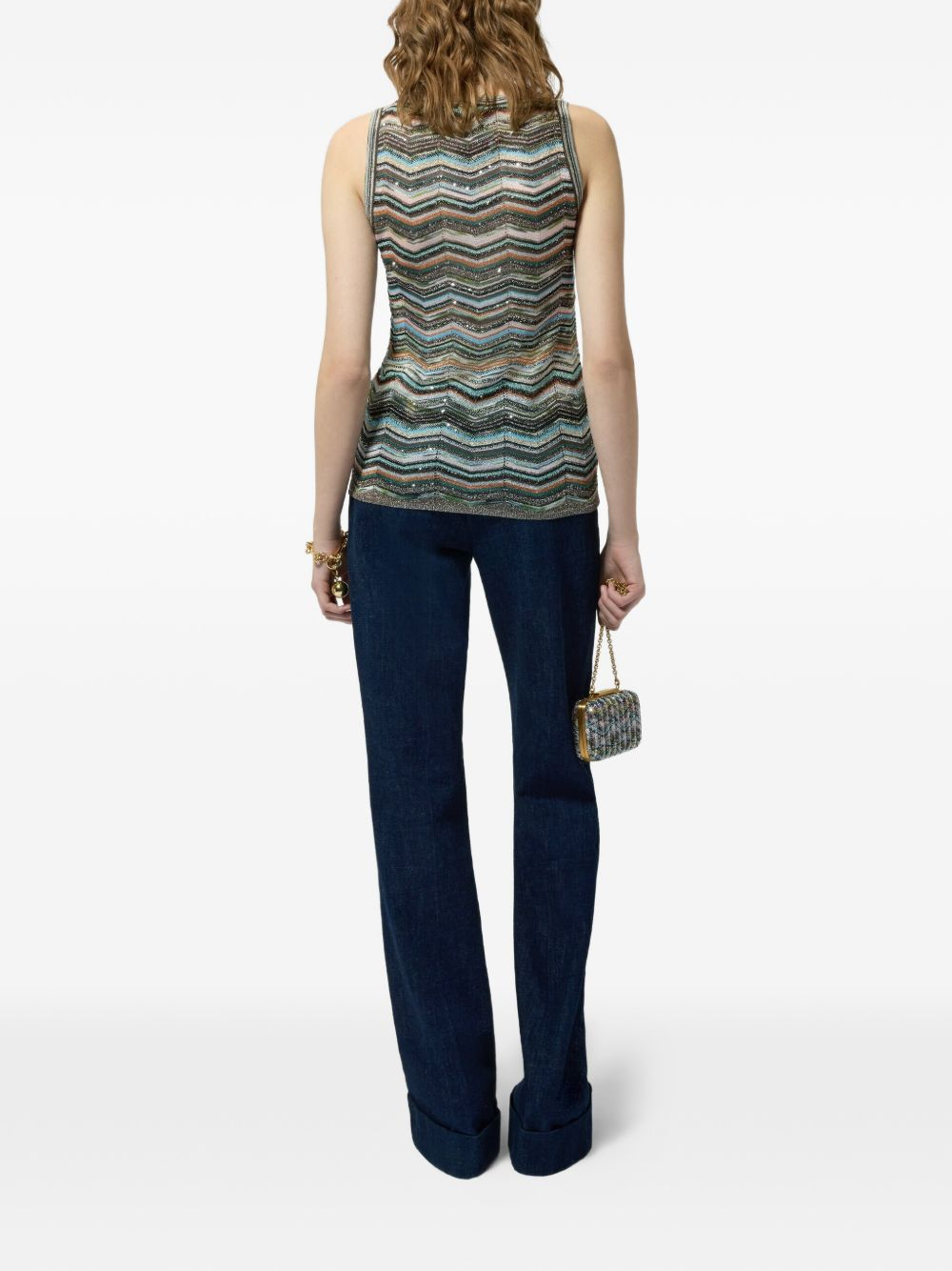 [MISSONI] T-shirts Sleeveless FW26 DS26WK0HBK01KSSMSPO