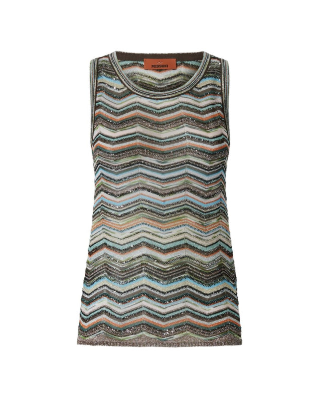 [MISSONI] T-shirts Sleeveless FW26 DS26WK0HBK01KSSMSPO