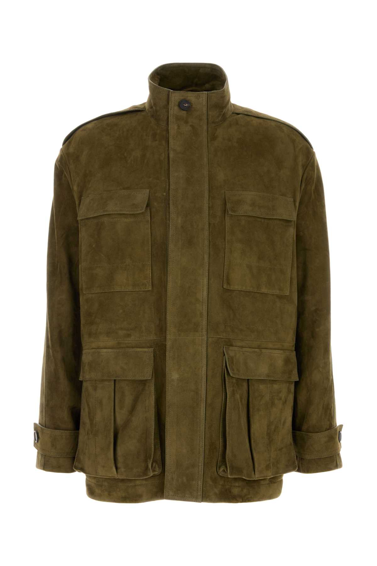 [Salvatore Ferragamo] Vest FW26 145856796459 OLIVE