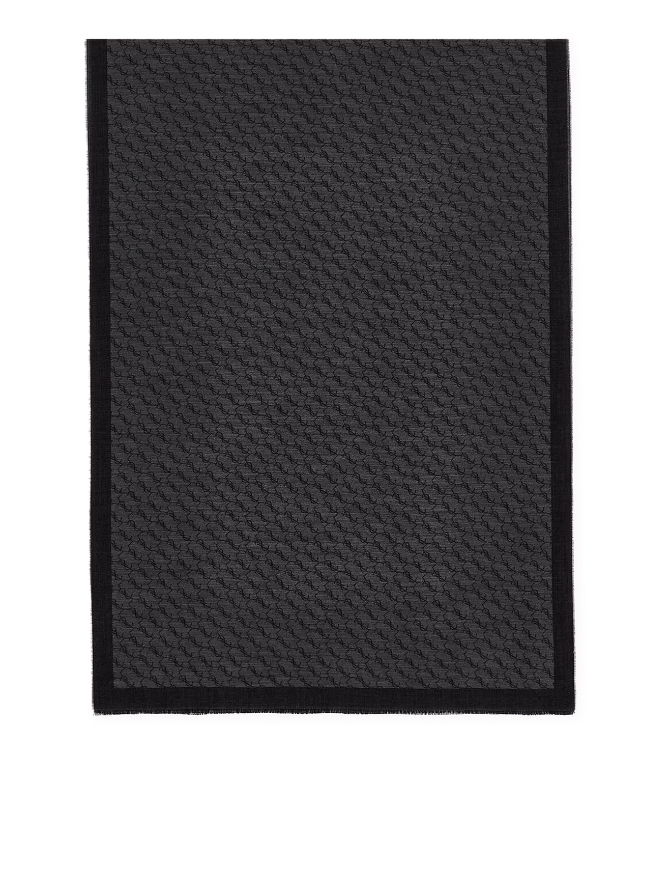 [Saint Laurent] Scarf FW26 8744463YU511061 BLACK DARK GREY