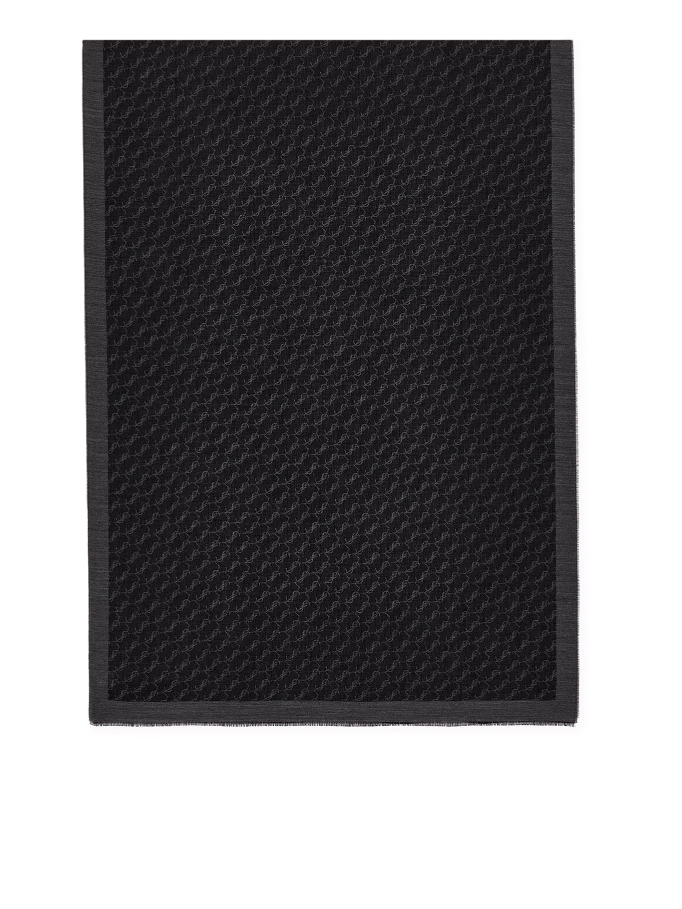 [Saint Laurent] Scarf FW26 8744463YU511061 BLACK DARK GREY