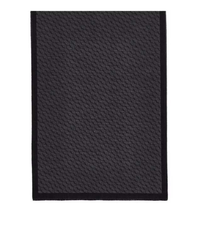 [Saint Laurent] Scarf FW26 8744463YU511061 BLACK DARK GREY