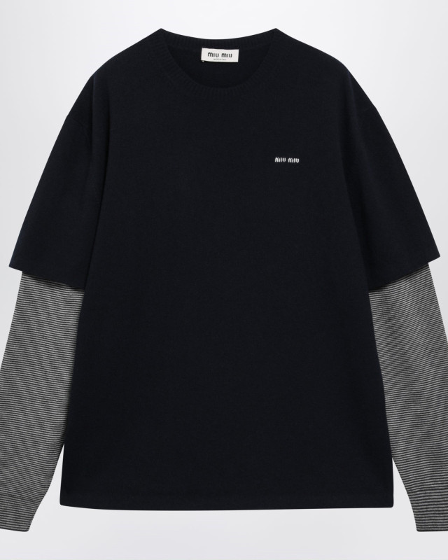 [Miu Miu] T-shirts Long Sleeve FW26 MML07LOOO6061