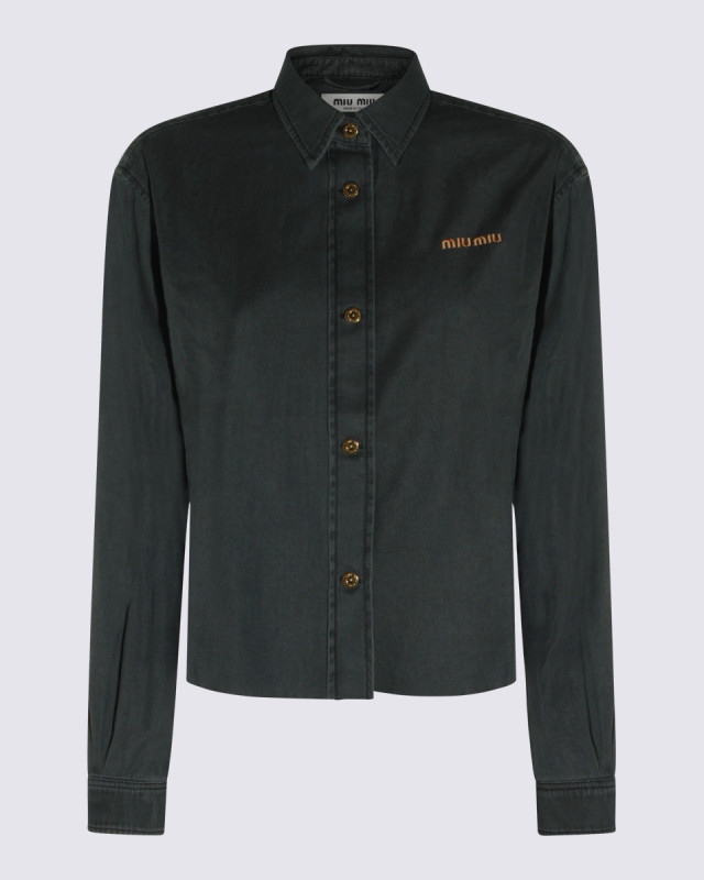 [Miu Miu] Shirts Long Sleeve FW26 GWC131SOOO15MPF0002