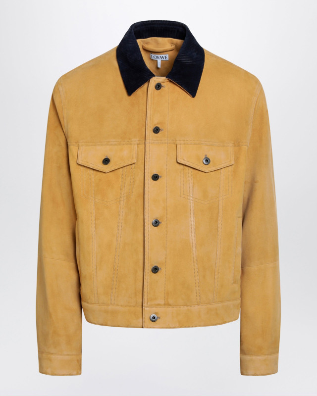 [Loewe] Leather Jacket FW26 H526Y34LBNSUE