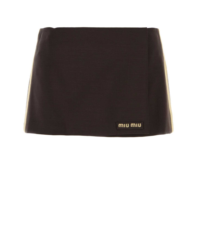 [Miu Miu] Mini skirt FW26 MG2724SOOO12I1 F0324