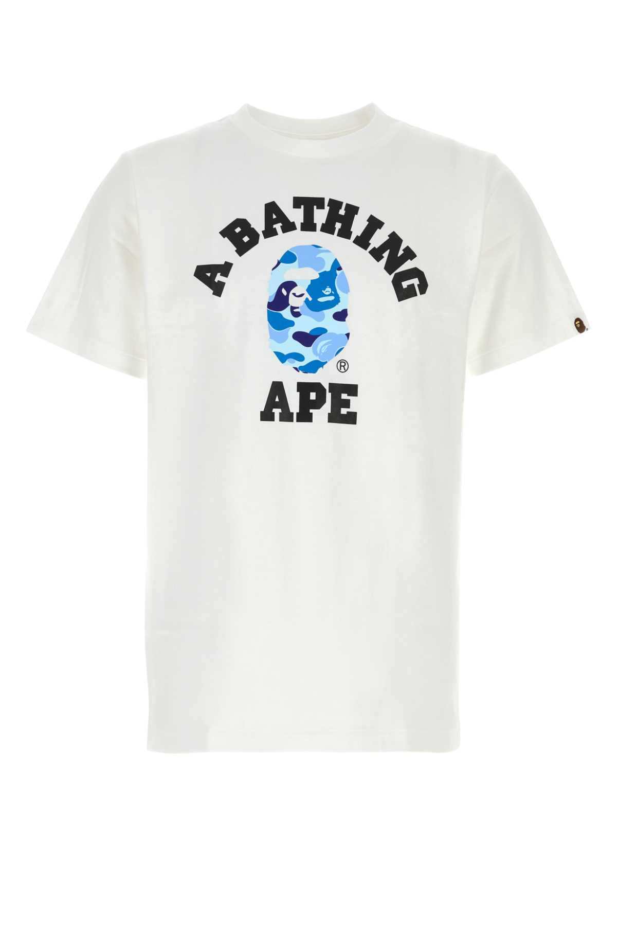 [BAPE] T-shirts Short Sleeve FW26 001TEM301004M WHXBL