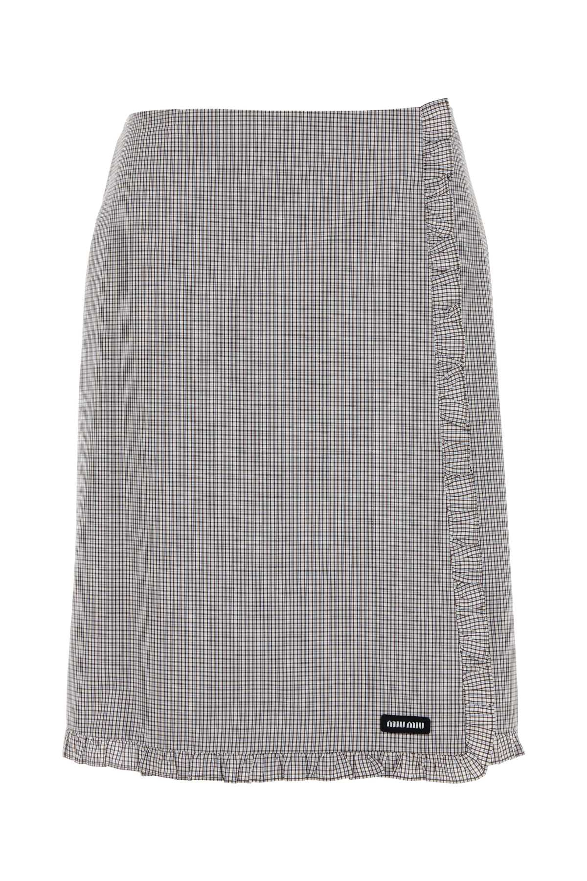 [Miu Miu] Midi skirt FW26 MG2688SOOO196L F0963