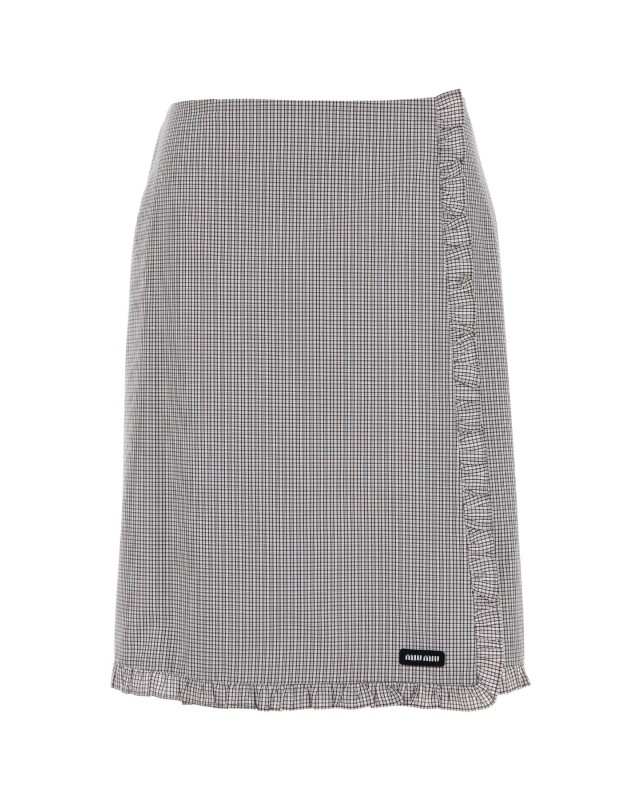 [Miu Miu] Midi skirt FW26 MG2688SOOO196L F0963