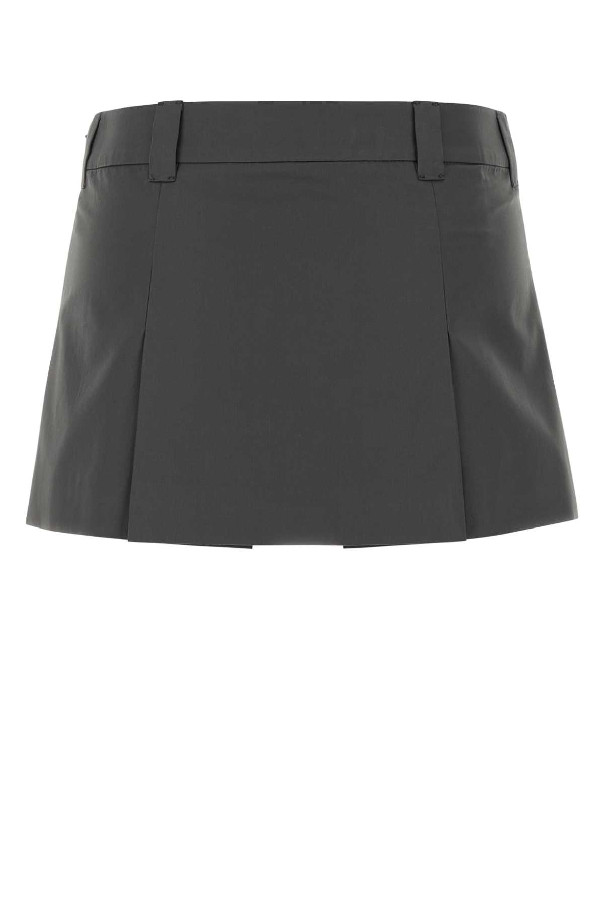 [Miu Miu] Mini skirt FW26 MG2693SOOO10RG F0112