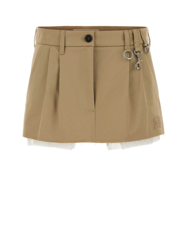 [Miu Miu] Mini skirt FW26 MG2690SOOO1UPX F0065