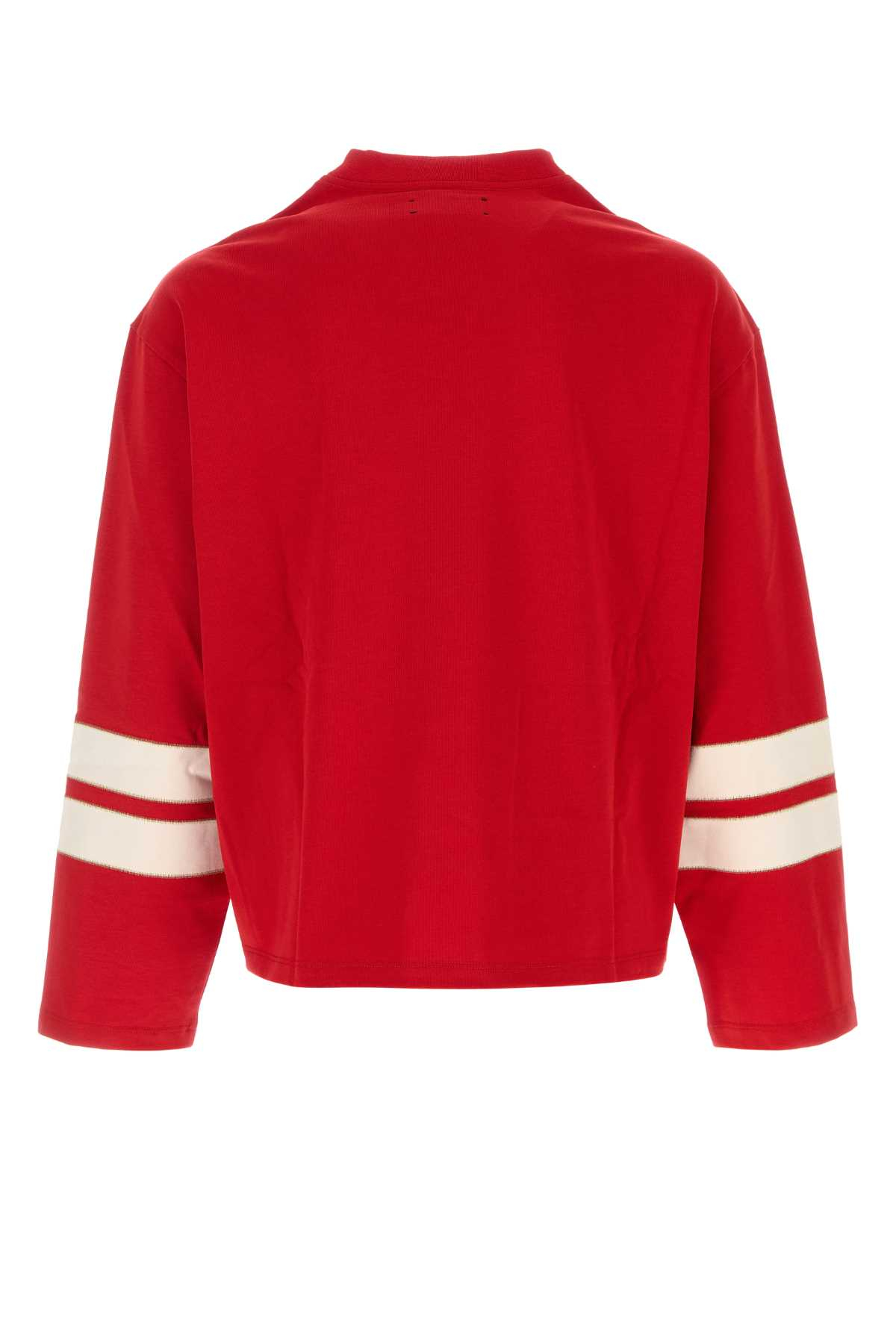 [Amiri] T-shirts Long Sleeve FW26 AMTOJR1181 RUBY