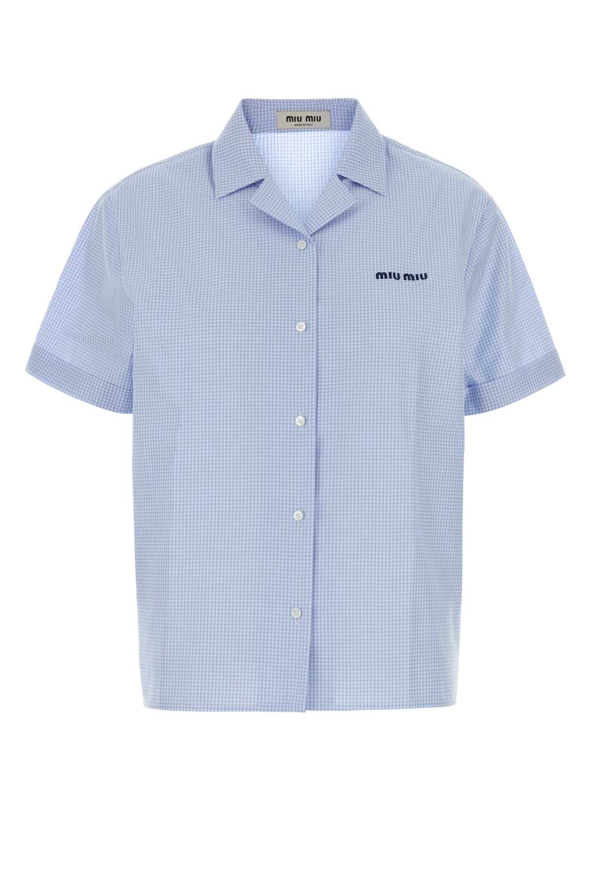 [Miu Miu] Shirts Short Sleeve FW26 MK2048SOOO197I F0UB3