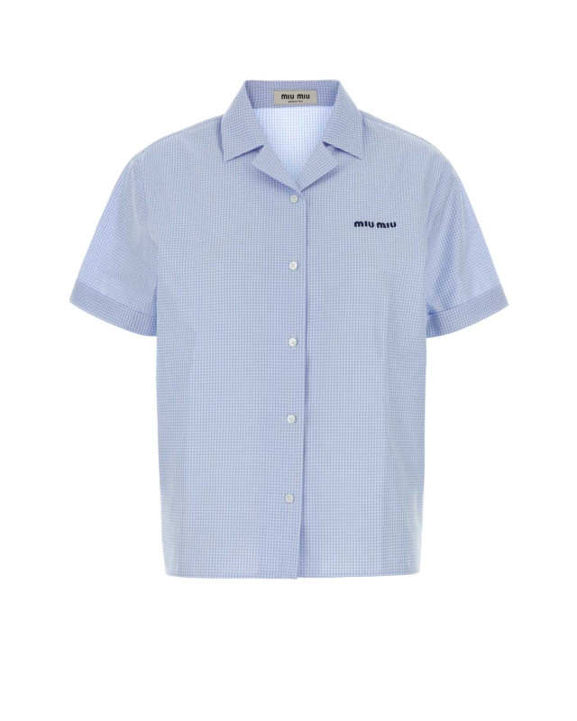 [Miu Miu] Shirts Short Sleeve FW26 MK2048SOOO197I F0UB3