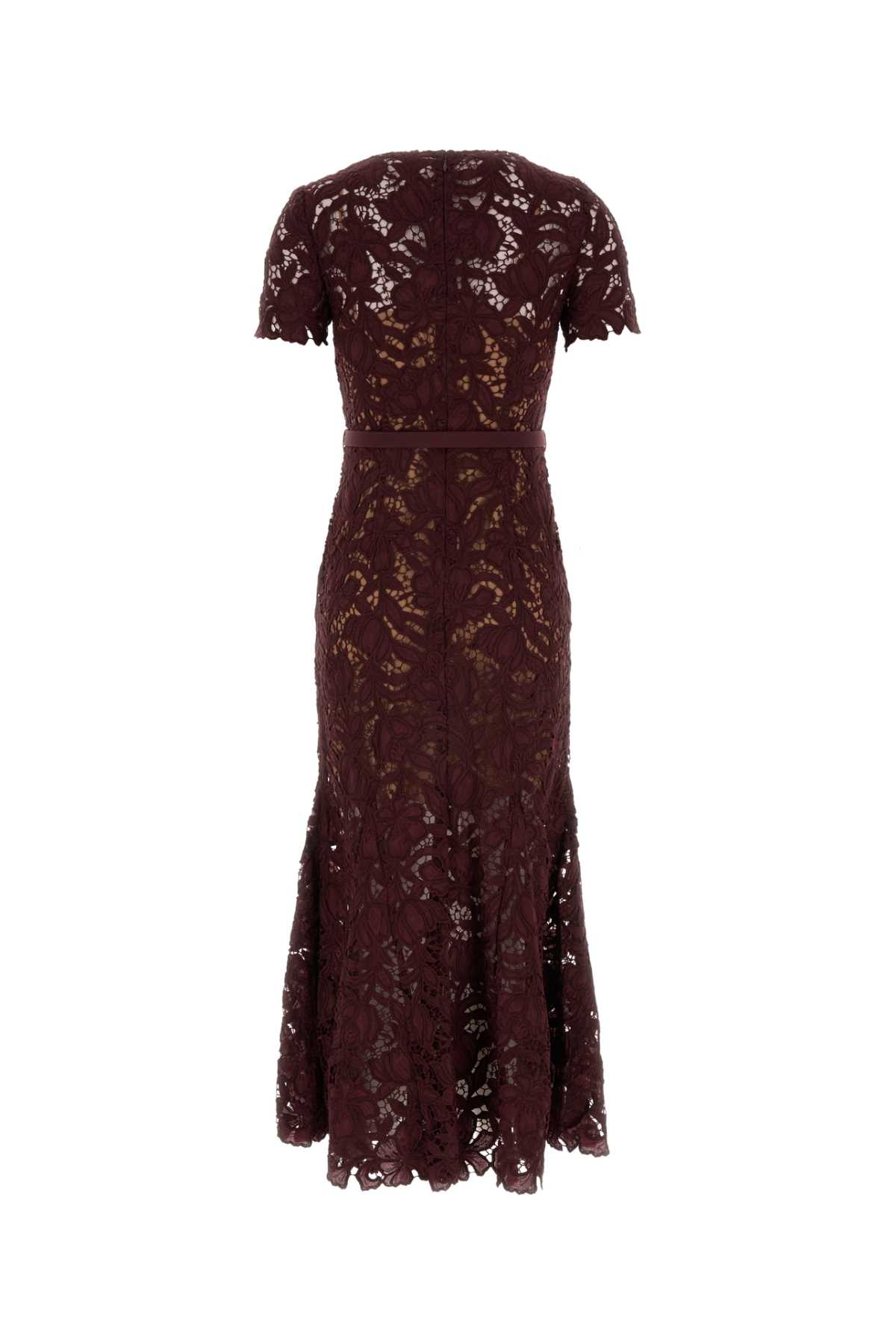 [SELF PORTRAIT] Short sleeve dress FW26 PF26107MBU BURGUNDY