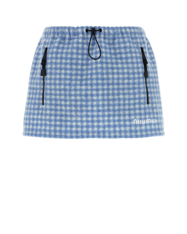 [Miu Miu] Mini skirt FW26 MG2518SOOO6375 F0UB3