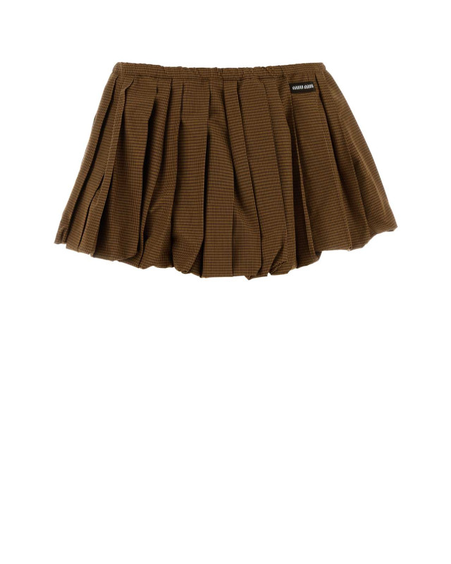 [Miu Miu] Mini skirt FW26 MG2723SOOO19OS F0QB7