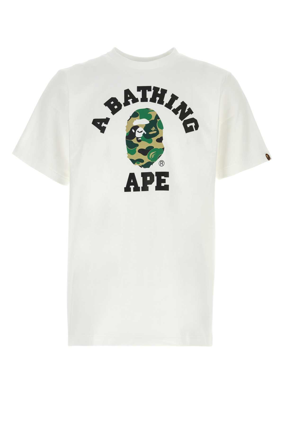 [BAPE] T-shirts Short Sleeve FW26 001TEM301004M WHXGR