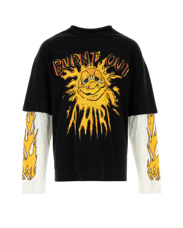 [Amiri] T-shirts Long Sleeve FW26 AMTOJR1151 BLACK