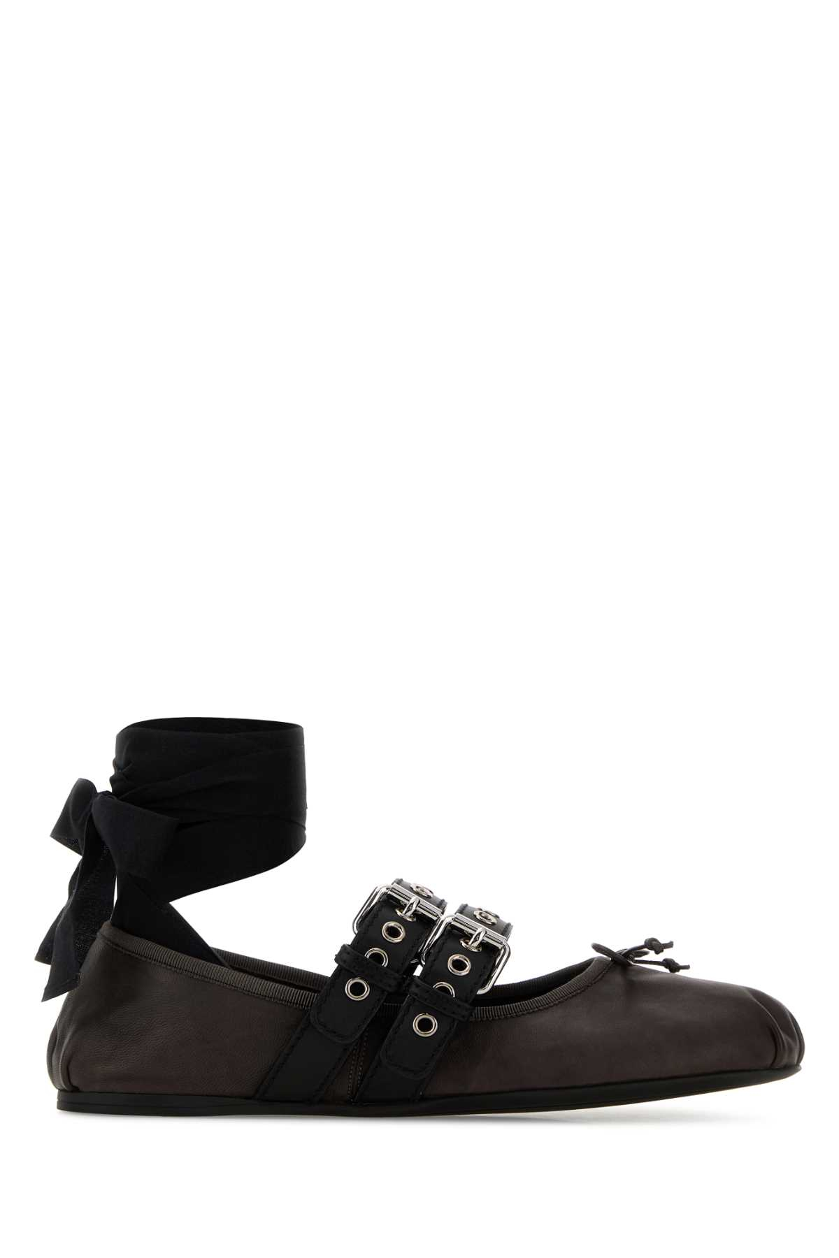 [Miu Miu] Flat shoes FW26 5F466AFG0053ZLV F0003