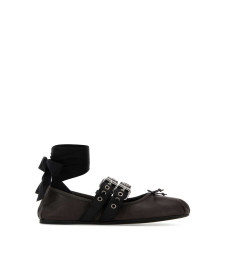 [Miu Miu] Flat shoes FW26 5F466AFG0053ZLV F0003