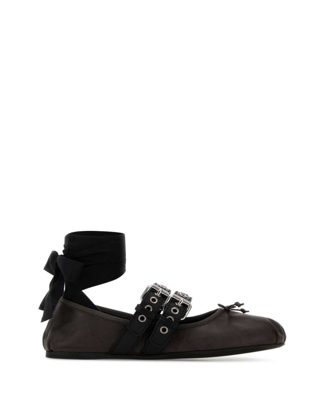 [Miu Miu] Flat shoes FW26 5F466AFG0053ZLV F0003
