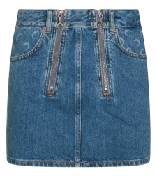 [MARINE SERRE] Mini skirt SS26 WSK135ACDEN0002BL05