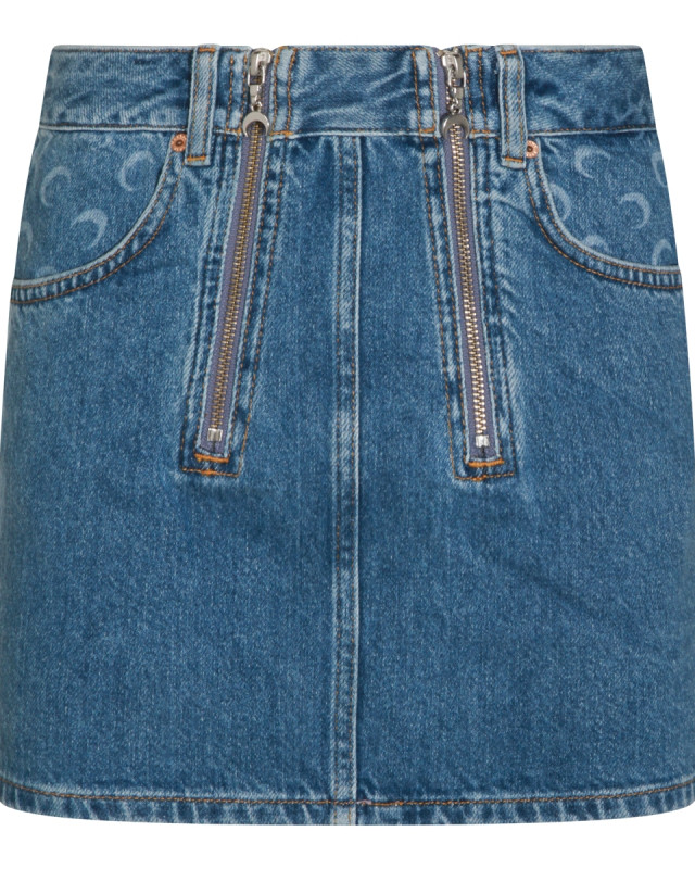[MARINE SERRE] Mini skirt SS26 WSK135ACDEN0002BL05
