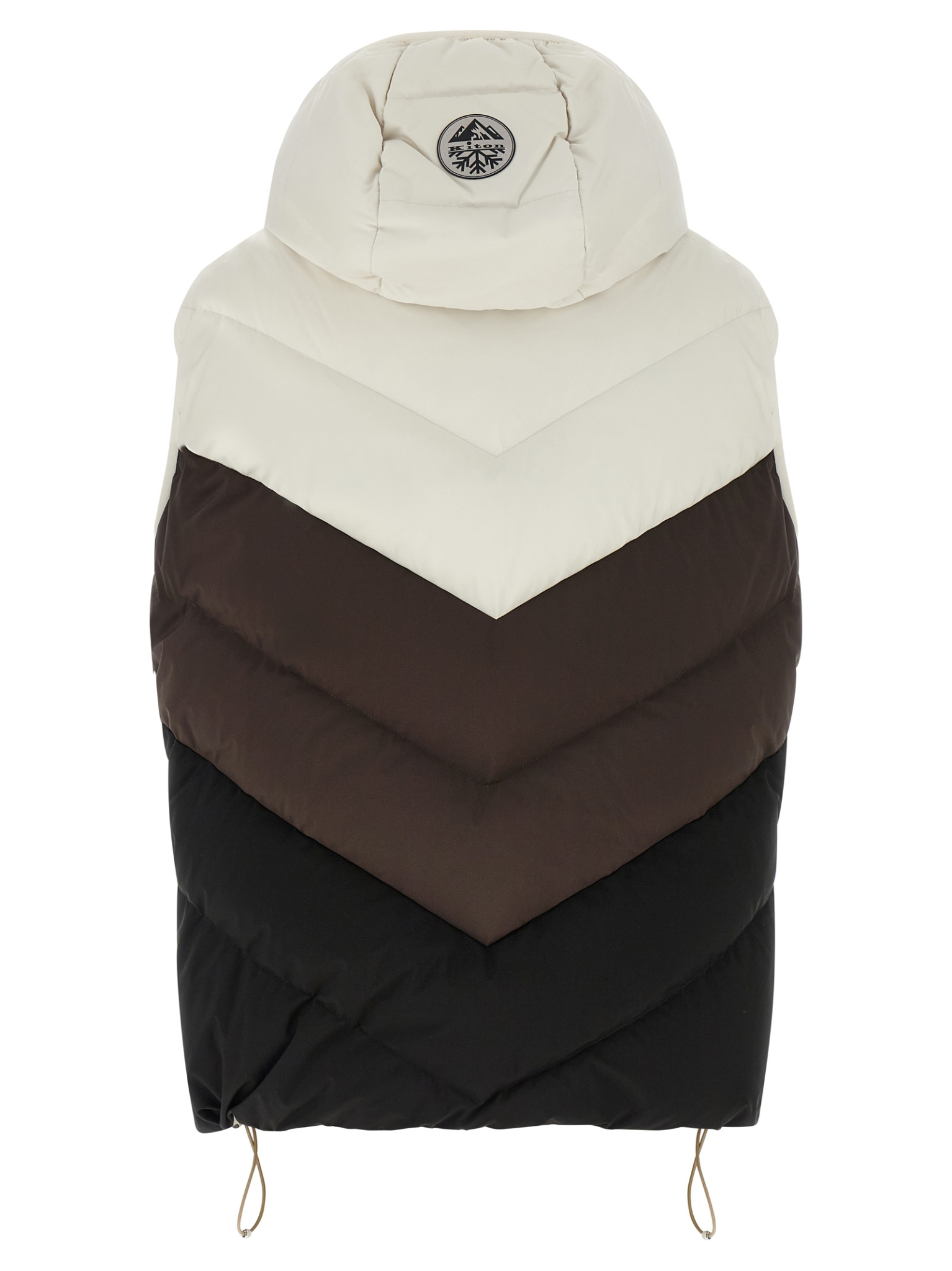 [Kiton] Vest FW26 D62637K0589L01BEIGEMARRONENERO