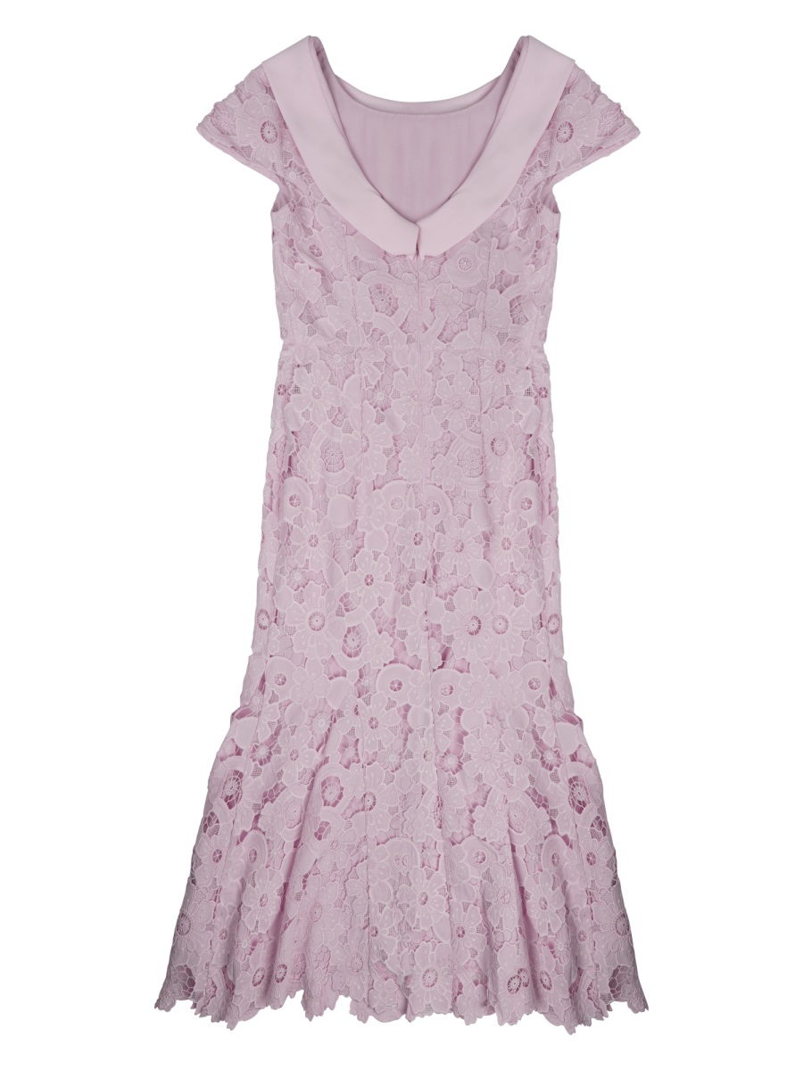 [Self-portrait] Short sleeve dress SS26 SS26-254M-P_PINK