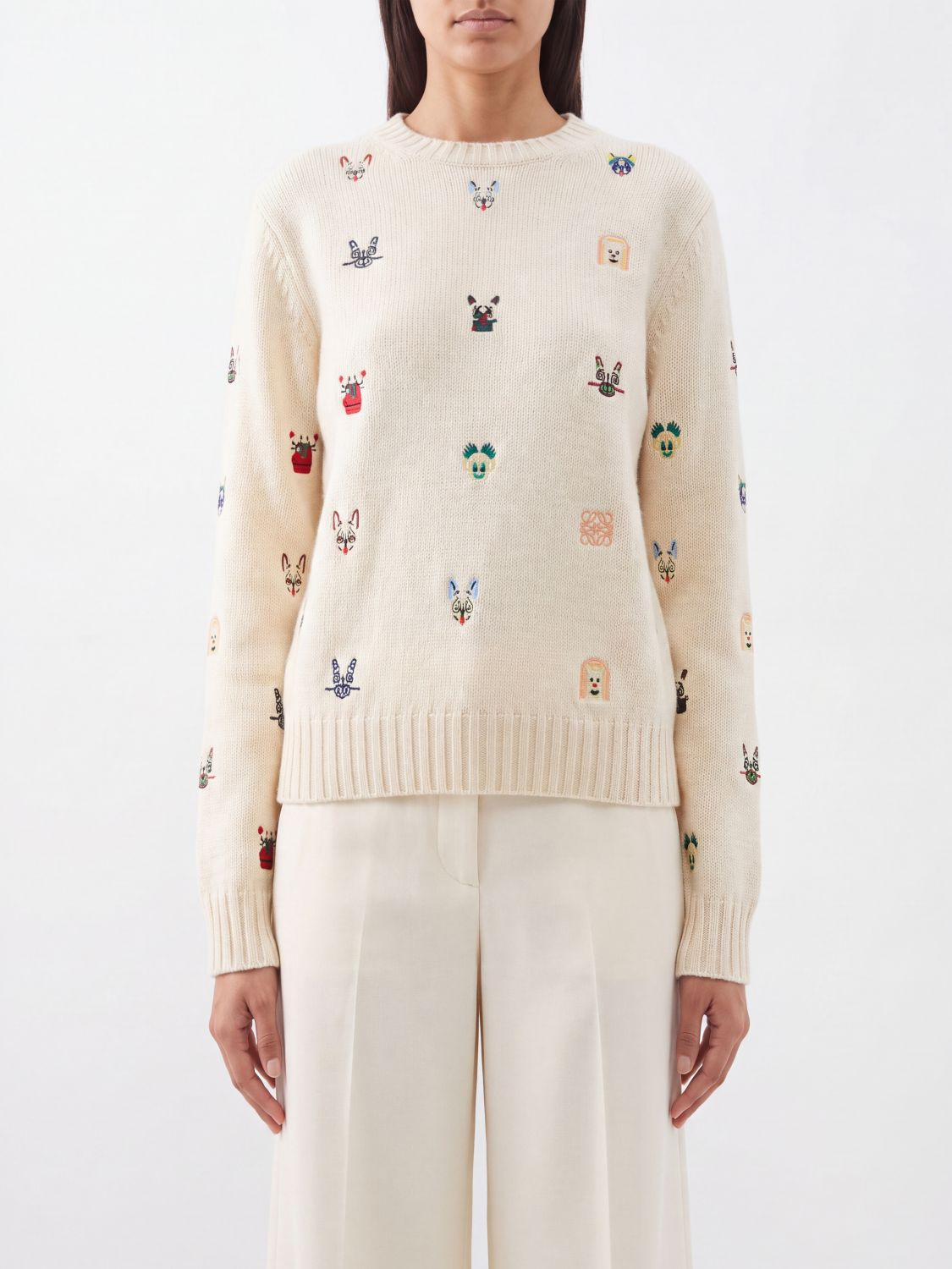 [Loewe] Knitwear SS26 S359Y14KIH WHITEMULTICOLO