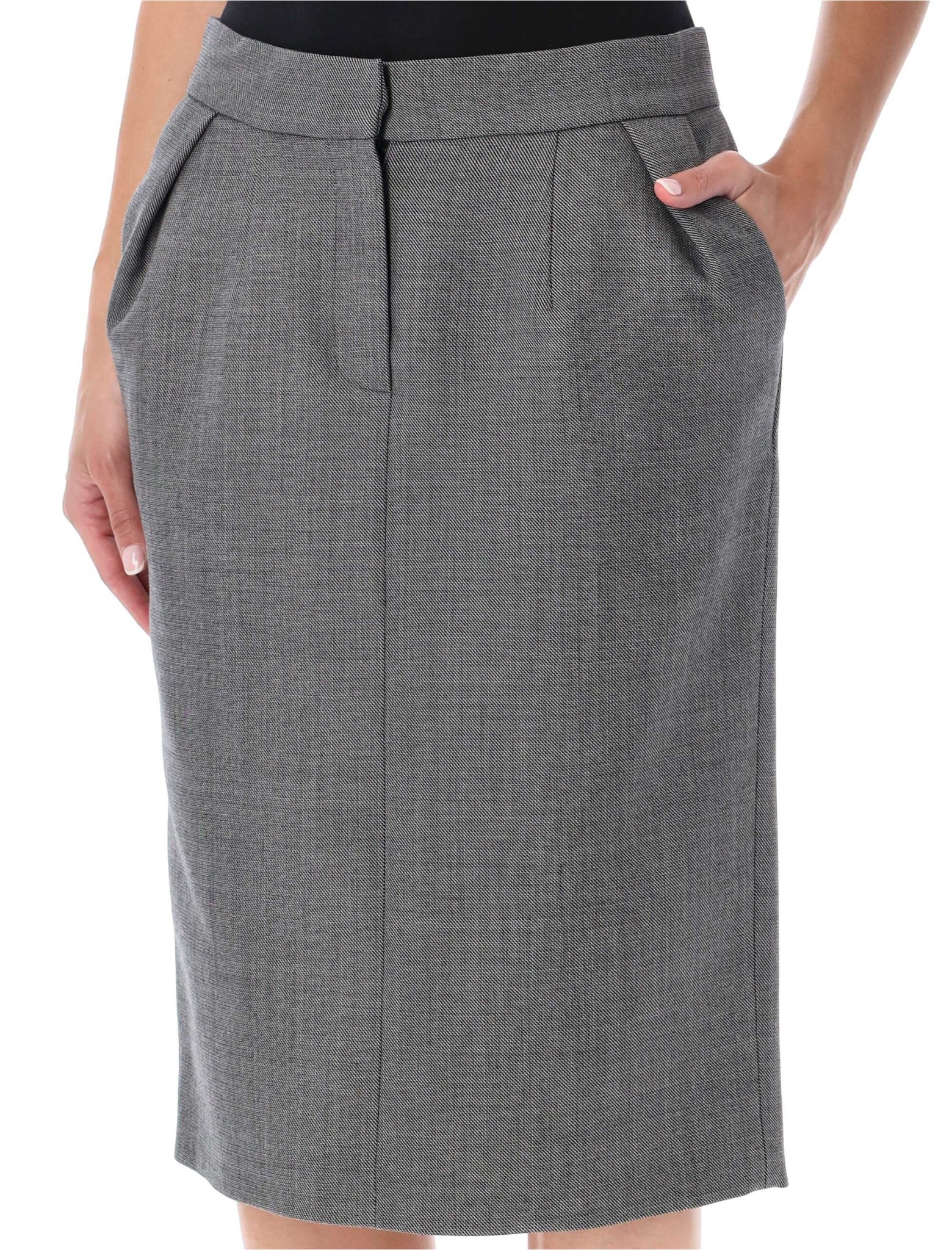[MAGDA BUTRYM] Midi skirt FW26 124726GREY