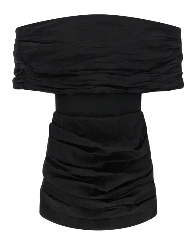 [MAGDA BUTRYM] Short sleeve dress SS26 156526BLACK