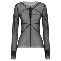[Rick Owens] T-shirts Long Sleeve SS26 RO01F6277TUS09