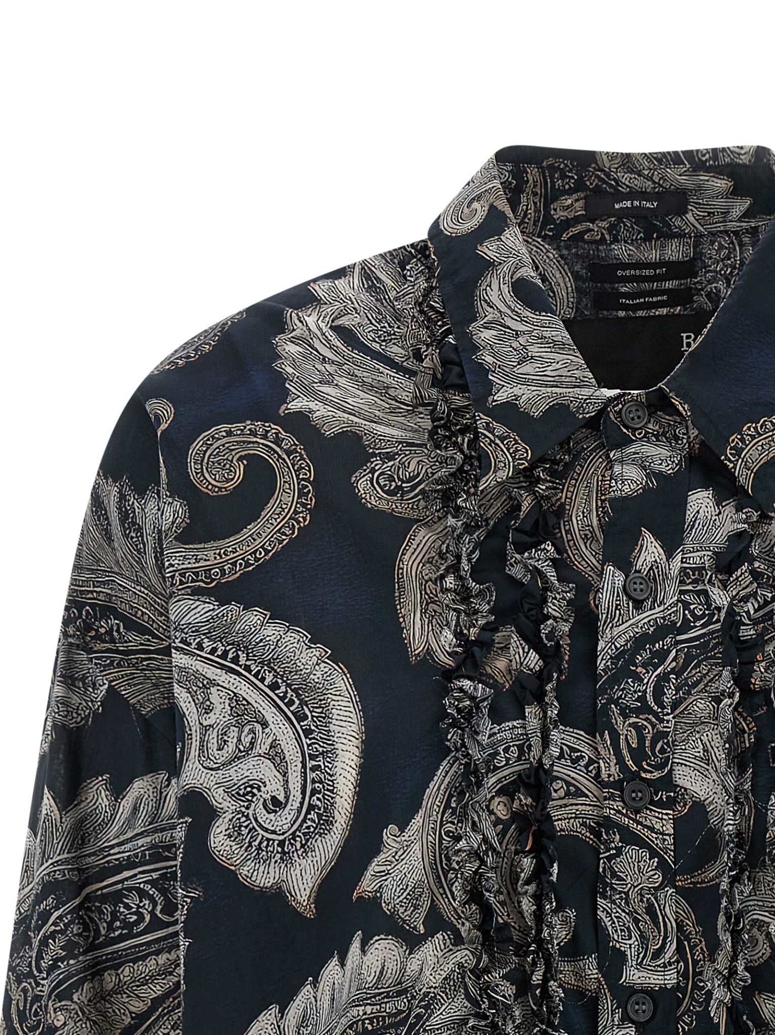 [R13] Shirts Long Sleeve SS26 R13WR478R799ABLACKPAISLEYMULTIPRI