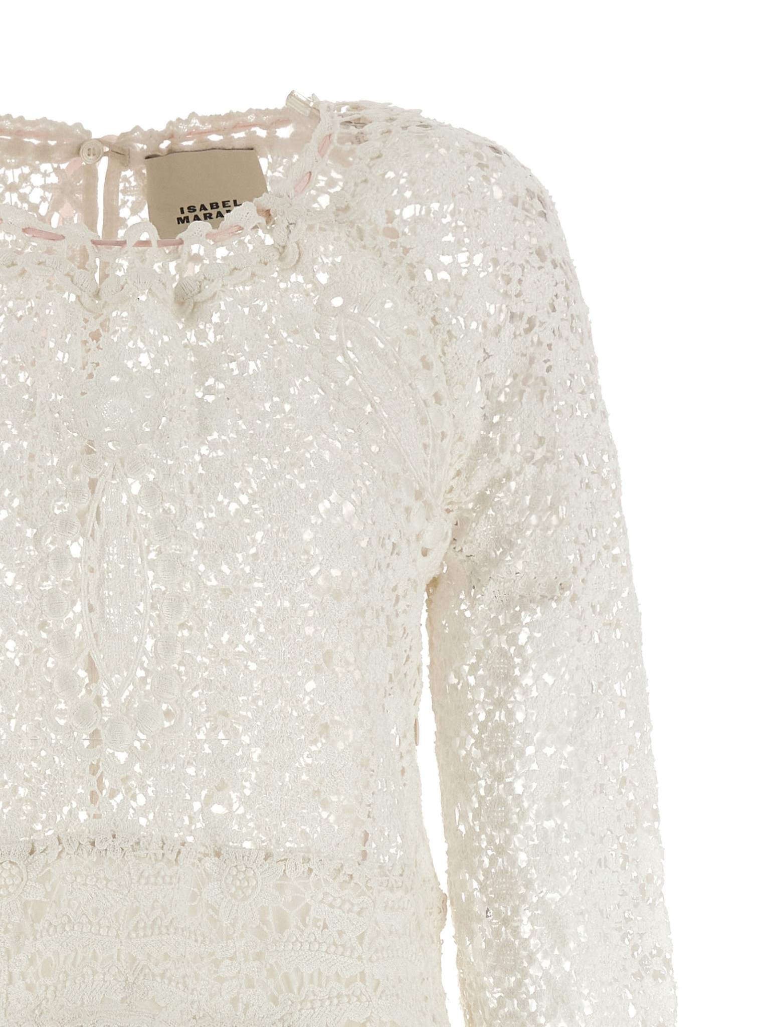 [Isabel Marant] Long sleeve dress SS26 RO0993FAD1J02I20WH