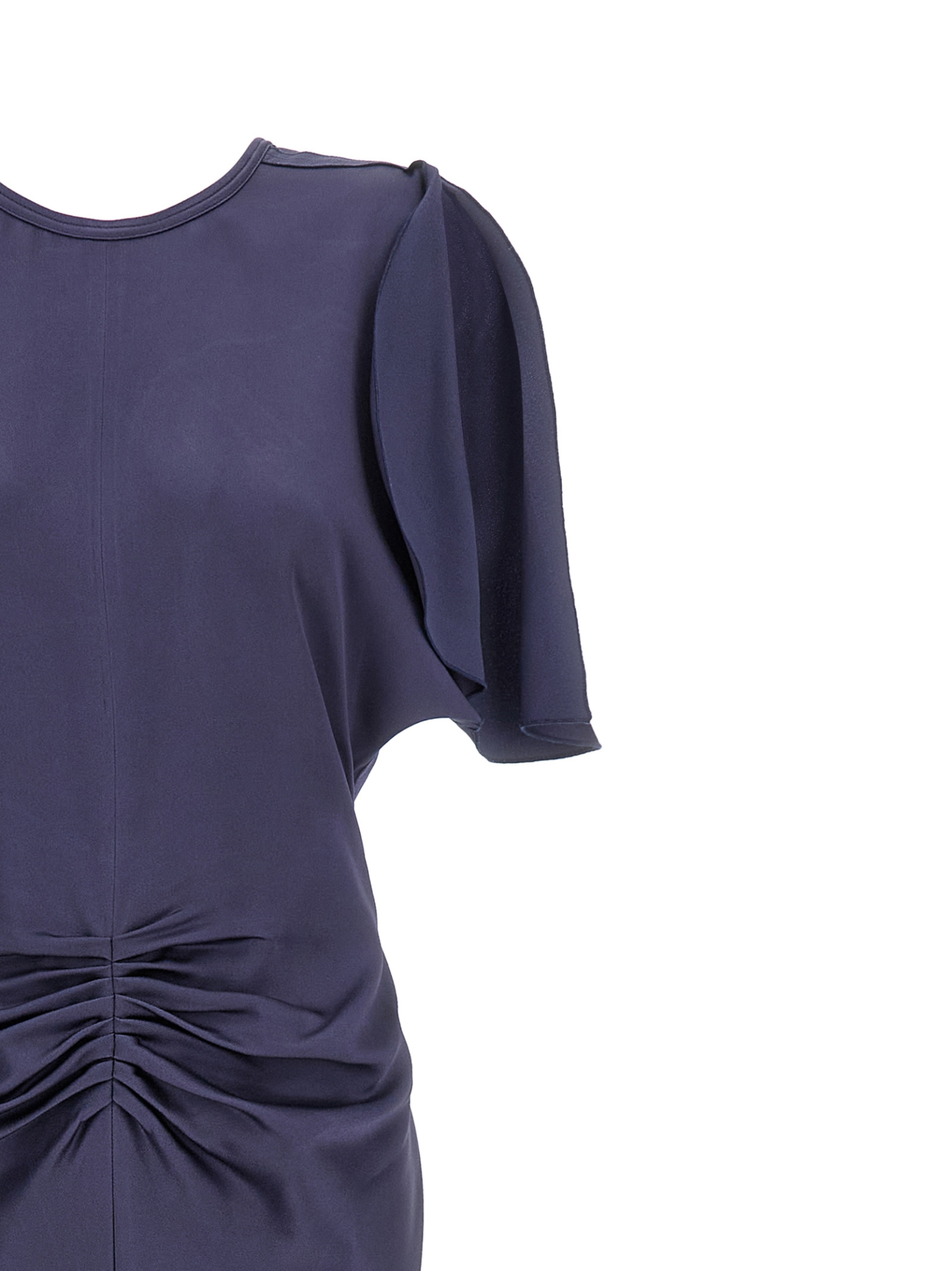 [VICTORIA BECKHAM] Short sleeve dress SS26 1226WDR007004AECLIPSE