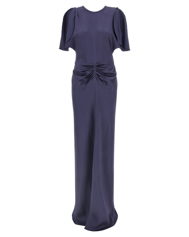 [VICTORIA BECKHAM] Short sleeve dress SS26 1226WDR007004AECLIPSE