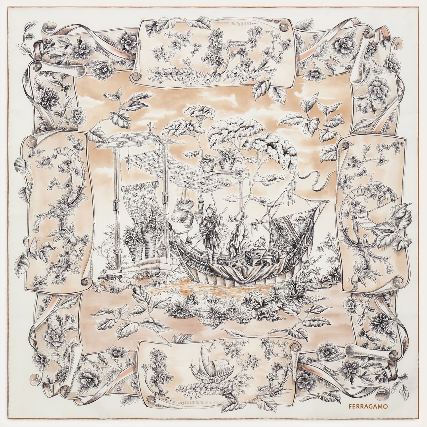 [Salvatore Ferragamo] Scarf FW26 310244003