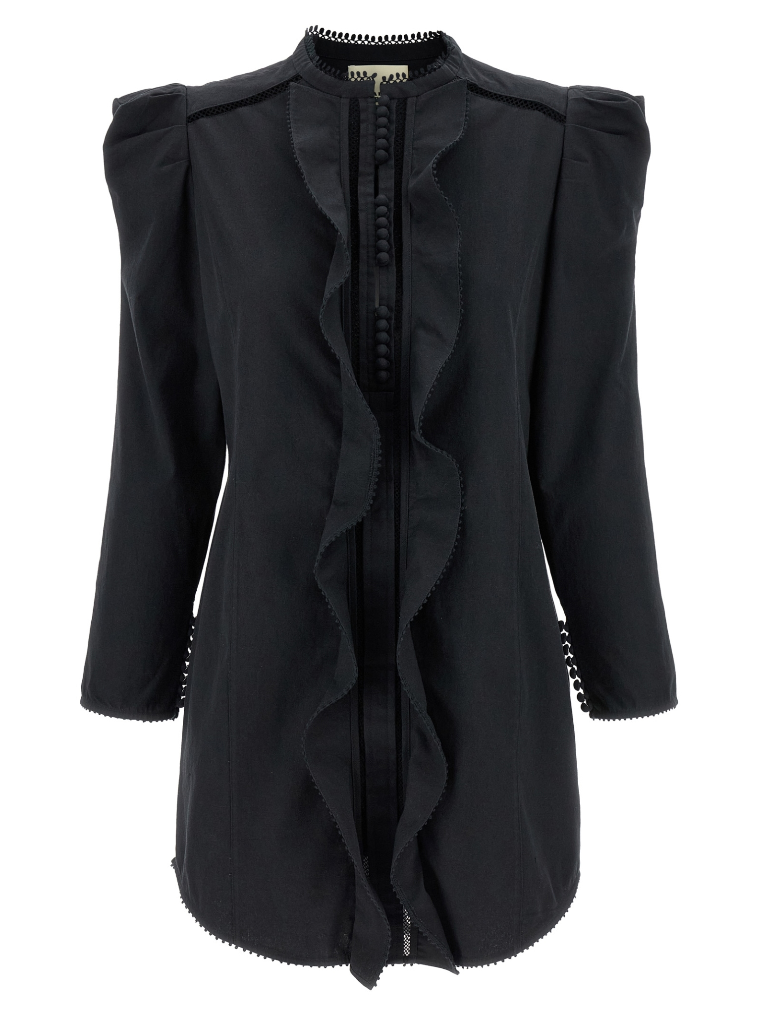 [Isabel Marant] Long sleeve dress SS26 RO0965FAD1I02I01BK