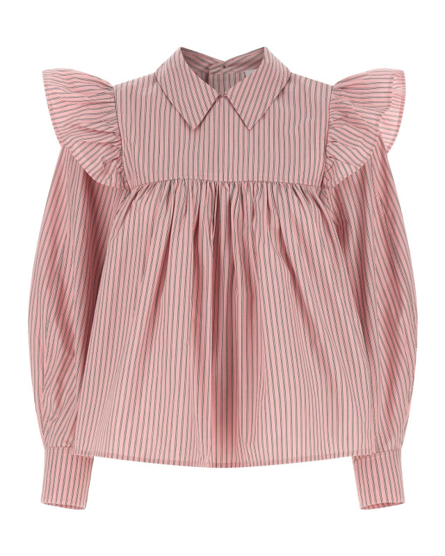 [GANNI] Shirts Long Sleeve SS26 A1040084868
