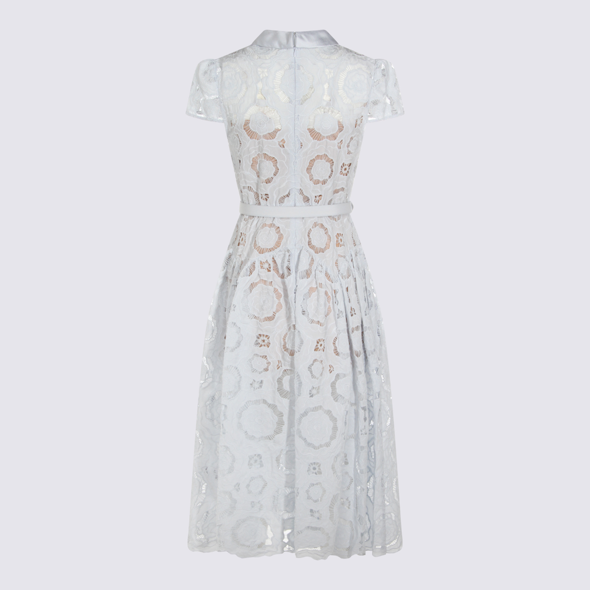 [Self - portrait] Short sleeve dress SS26 RS26167MBBLBLUE