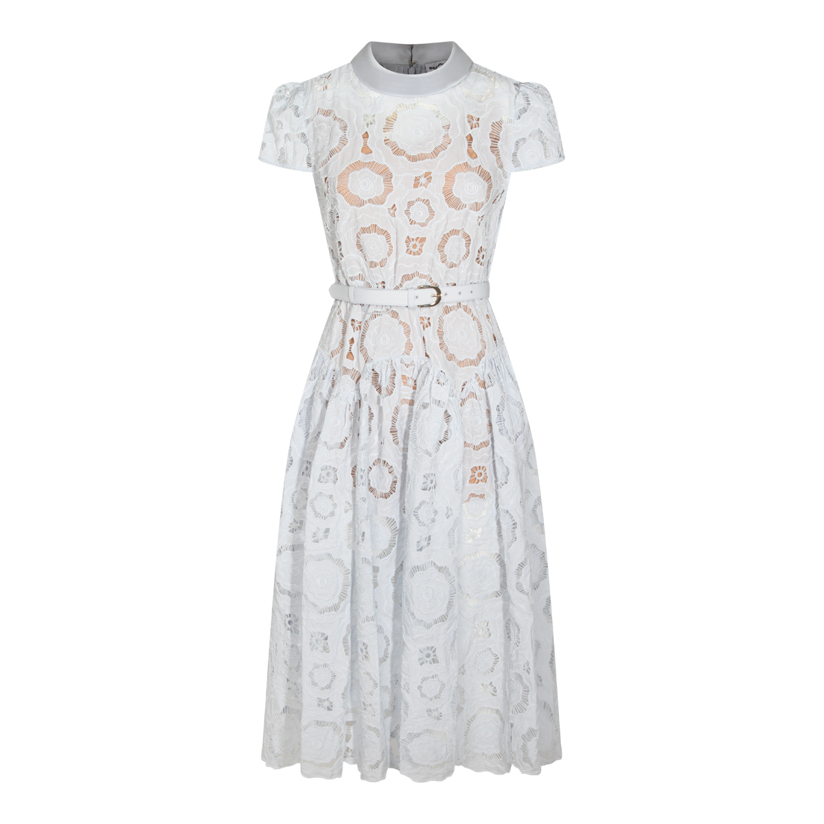 [Self - portrait] Short sleeve dress SS26 RS26167MBBLBLUE